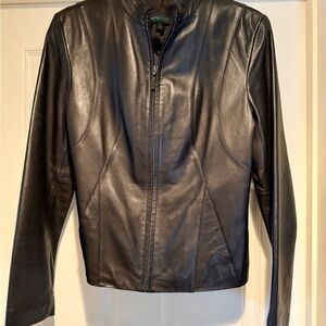 Siena Studio Dark Black Women’s Leather Jacket